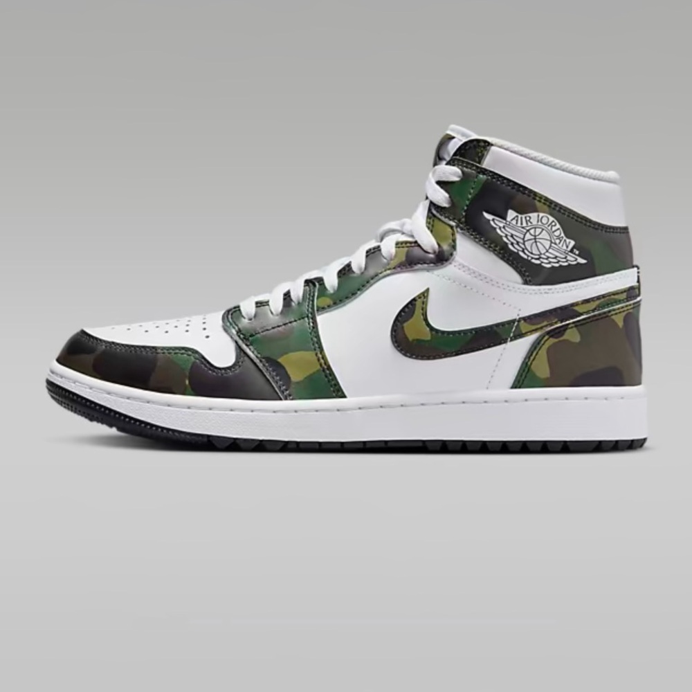 Air Jordan 1 High G (Camo) - Legion Green, Black, White NIB